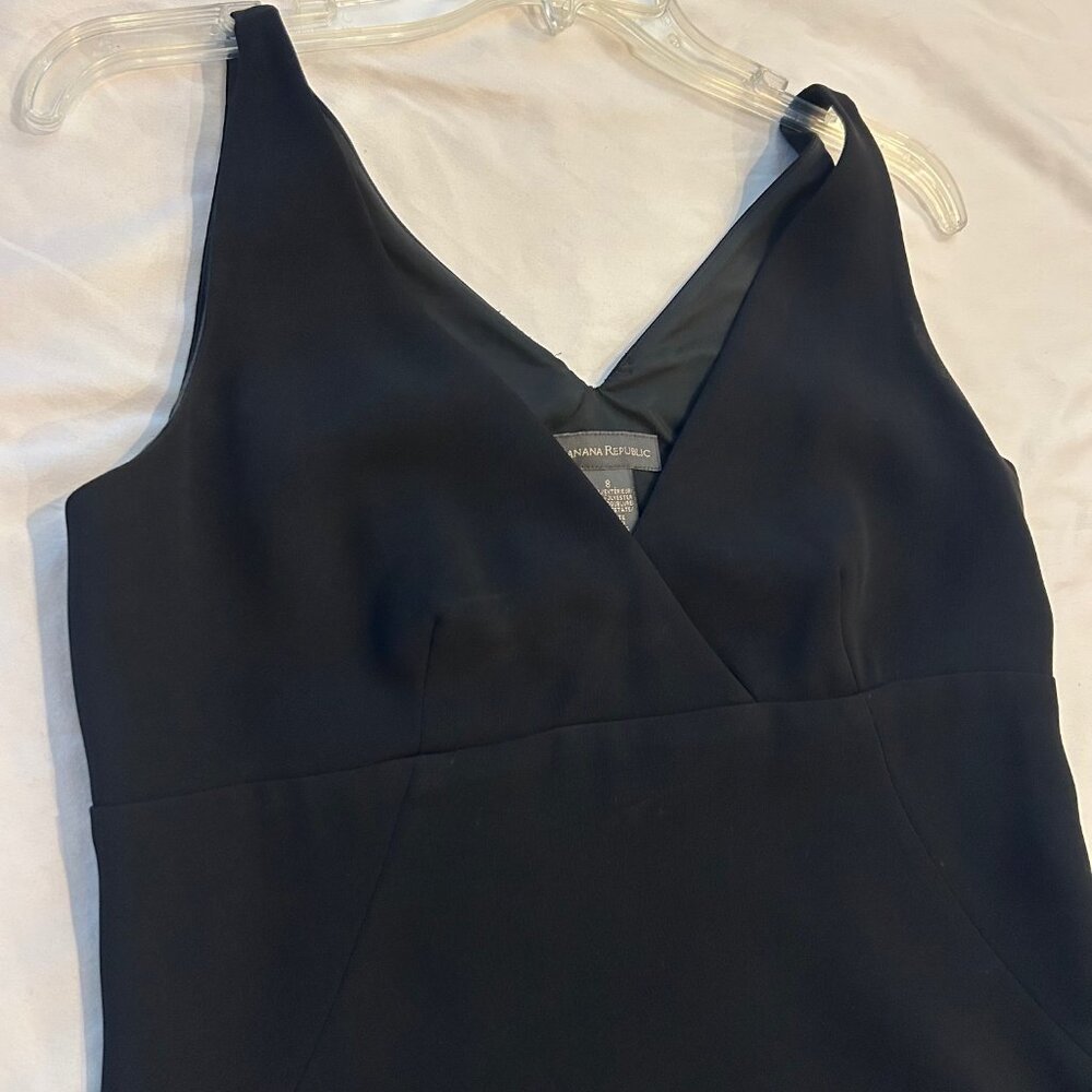 Women’s Vintage BANANA REPUBLIC Sleeveless Solid Black Party Dress